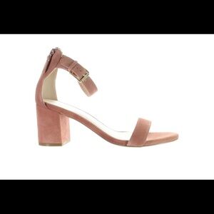 Cole Haan Womens Clarette Cedarwood Suede Ankle Strap Heels Size 9